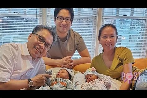 LOOK: Paolo Roxas meet twins Pepe and Pilar .